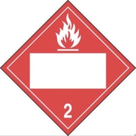 Accuform BLANK DOT PLACARD HAZARD CLASS 2 MPL4DG2BVS50 MPL4DG2BVS50